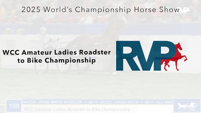 WCHS25 - Class 198 - WCC Amateur Ladi...