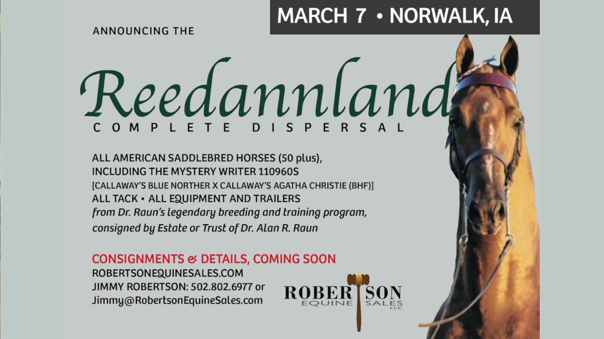 An Update on The Reedannland Complete Dispersal with Jimmy Robertson