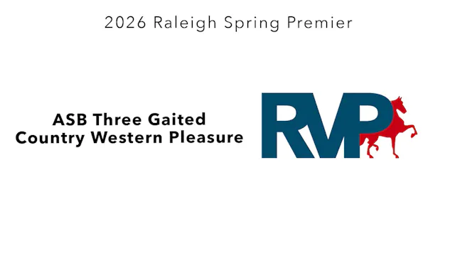 RSP26 - Class 12 - ASB Three Gaited C...