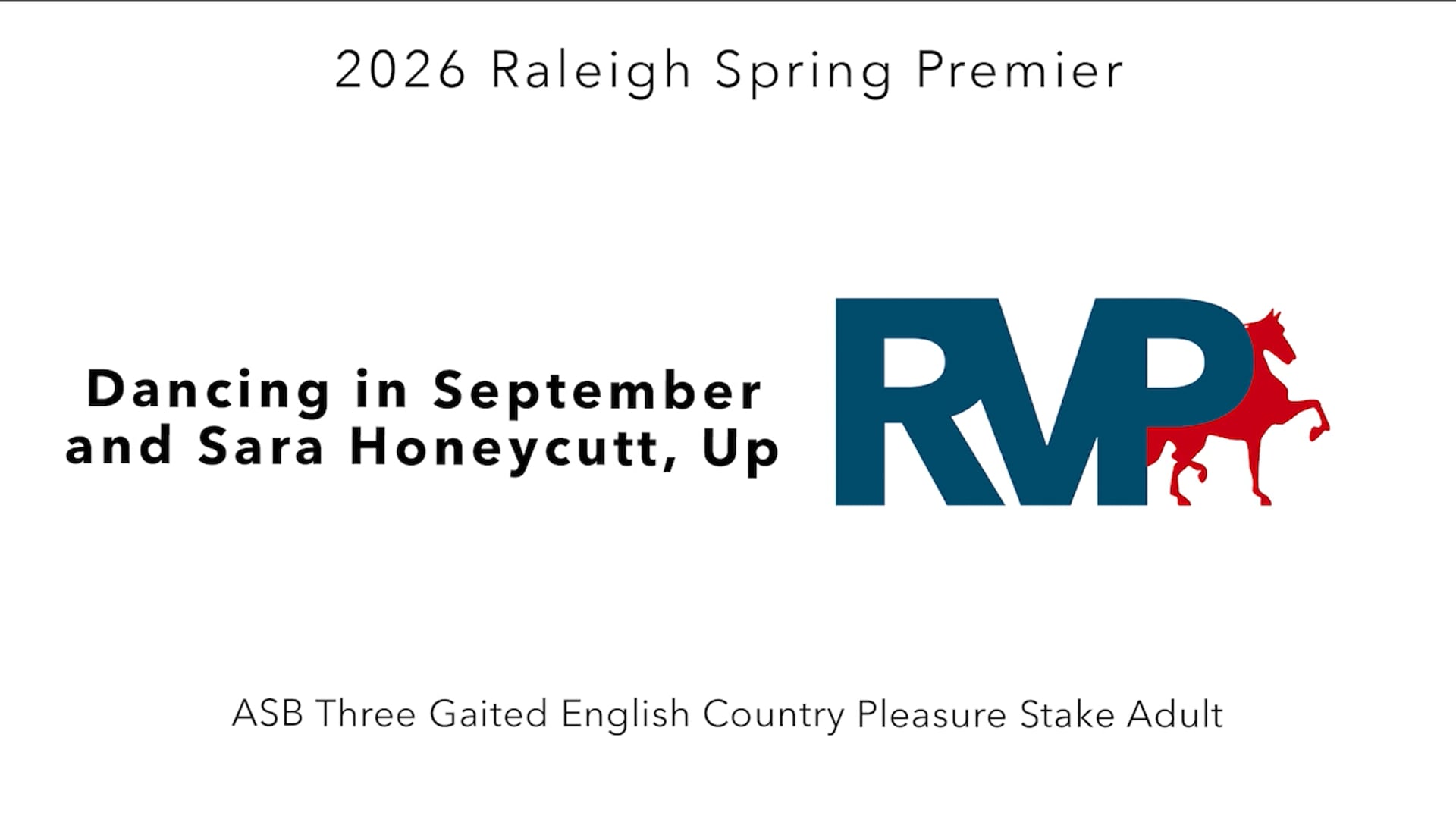 RSP26 - Class 81 - Dancing in September and Sara Honeycutt, Up