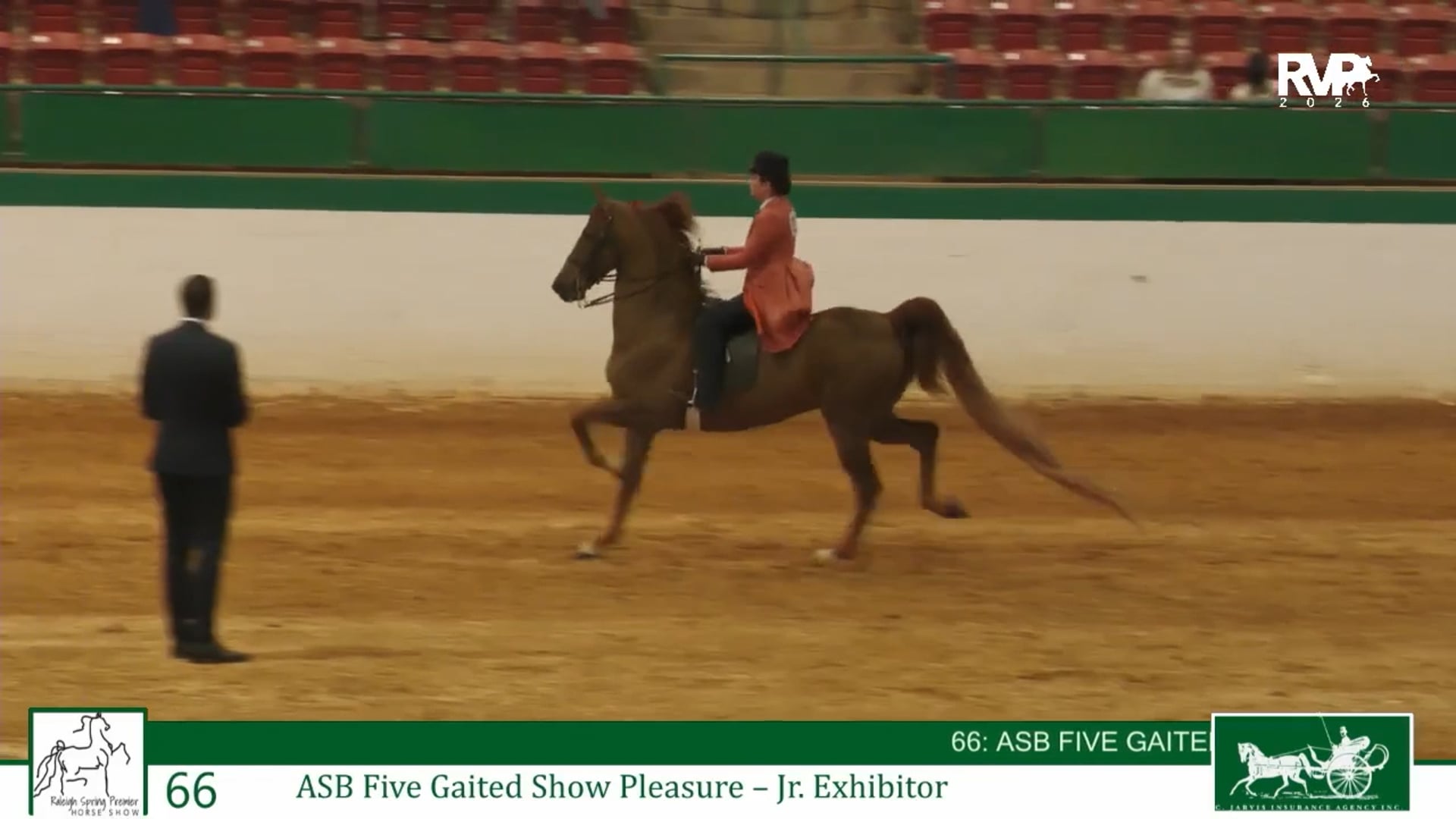 RSP26 - Class 66 - ASB Five Gaited Show Pleasure Jr Exhibitor