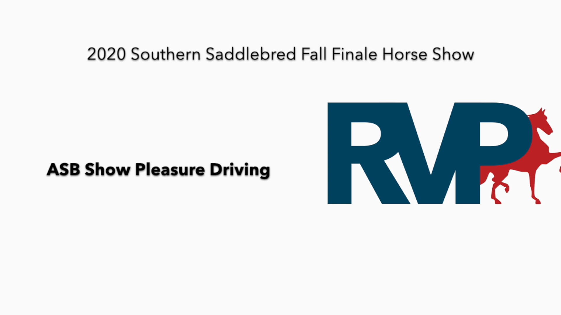 2020 SSFF - Class 6 ASB Show Pleasure Driving