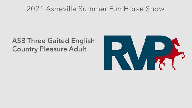 ASF21 - Class 54 - ASB Three Gaited E...