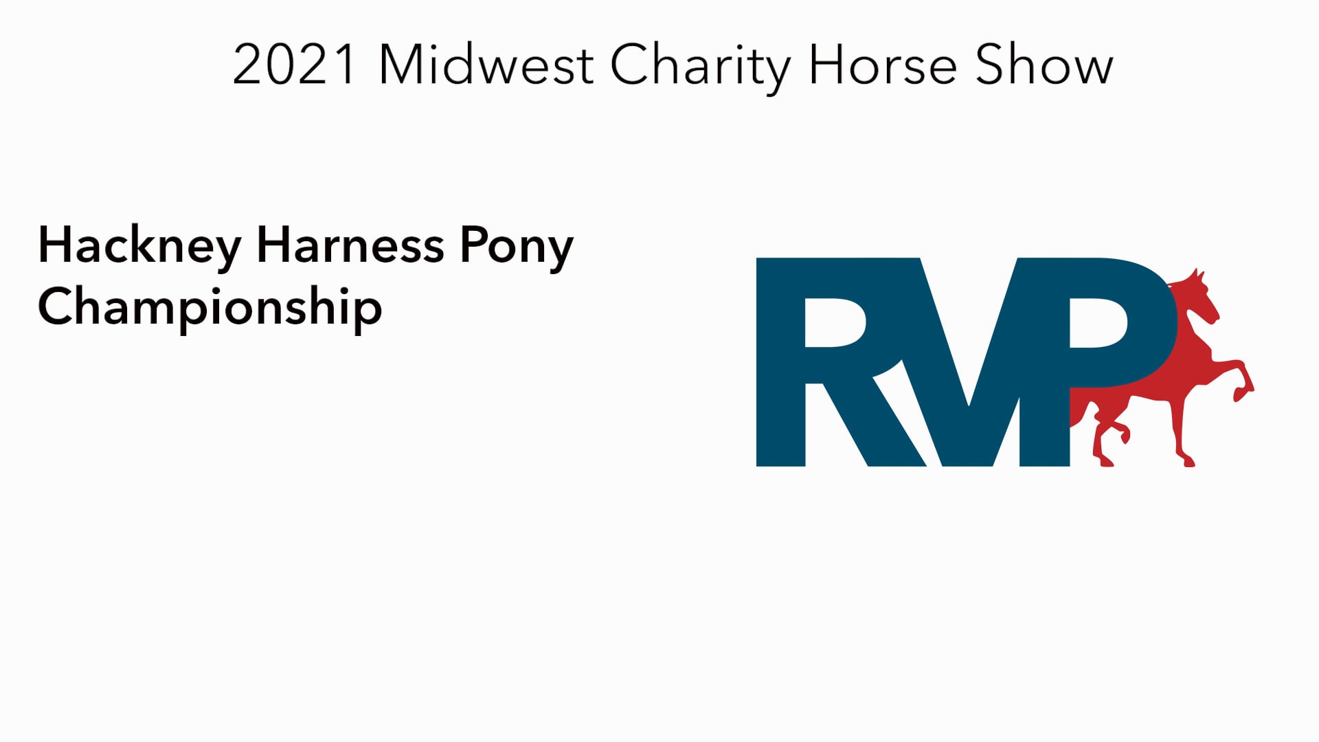 MW21 - Class 196 - Hackney Harness Pony Championship