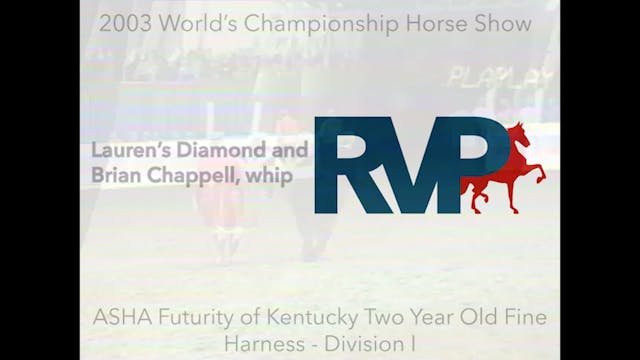 2003 WCHS - Class 94 - ASHA Futurity ...