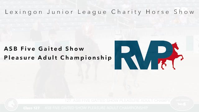 LJL22 - Class 127 - ASB Five Gaited S...