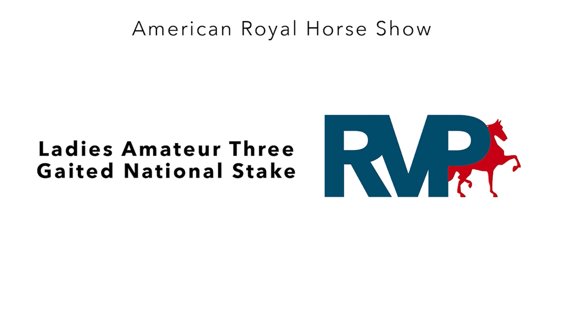 AR24 - Class 150 - Ladies Amater Three Gaited National Stake