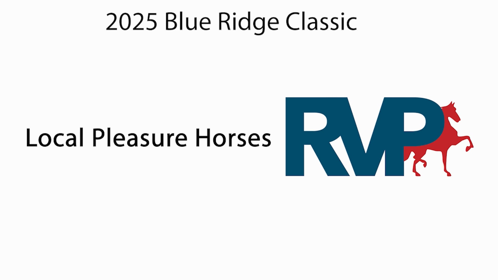 BRC25 - Class 116 - Local Pleasure Horses