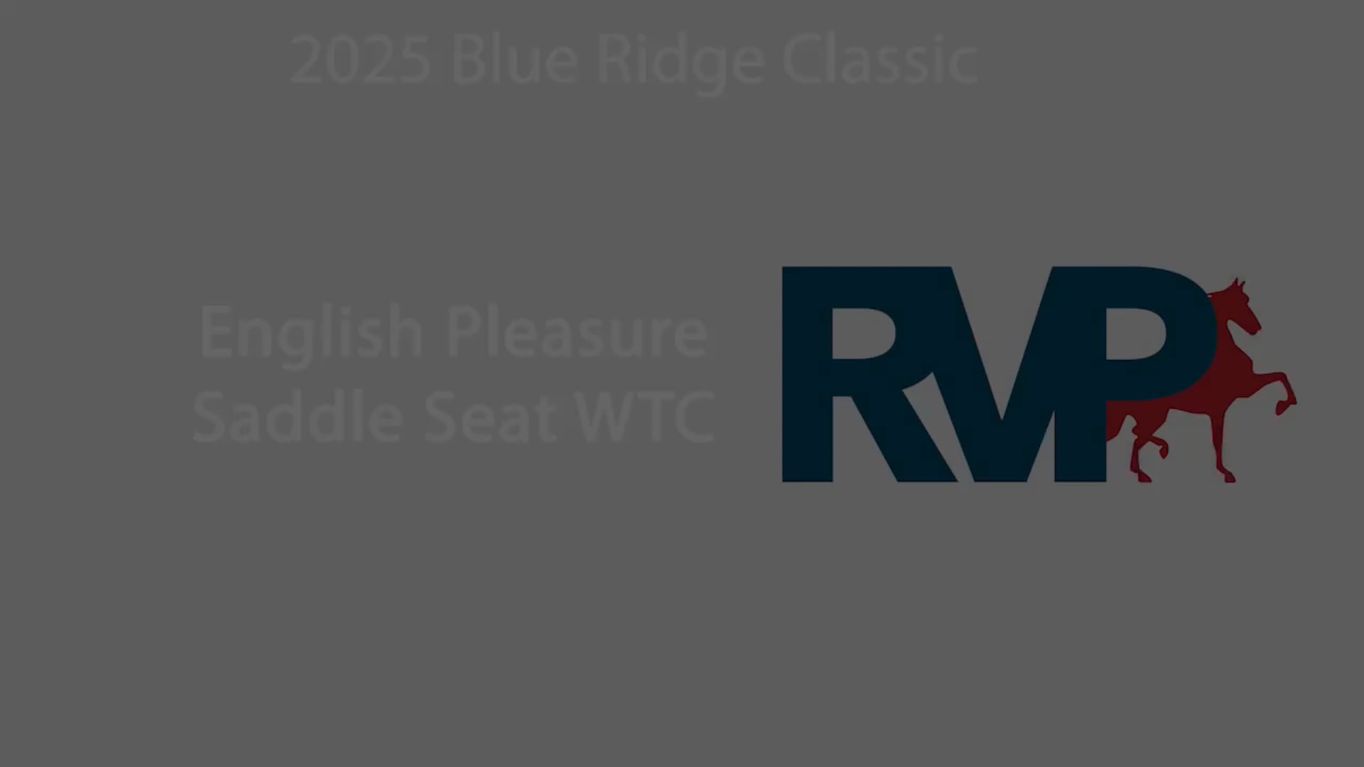 BRC25 - Class 96 -  English Pleasure Saddle Seat WTC