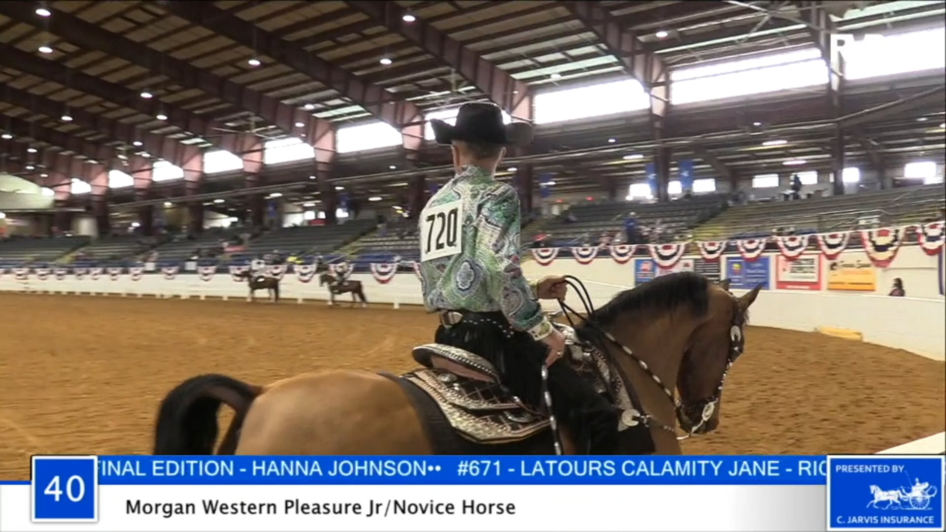 2020 BB - Class 40 Morgan Western Pleasure Junior:Novice Horse