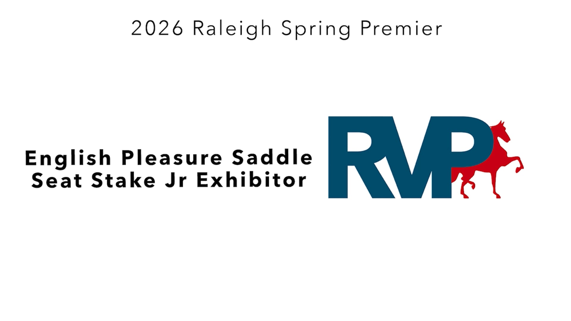 RSP26 - Class 137 - English Pleasure Saddle Seat Stake Jr Exhibitor