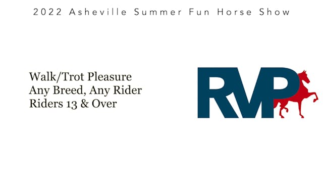 ASF22 - Class 49.1 - Walk:Trot Pleasu...