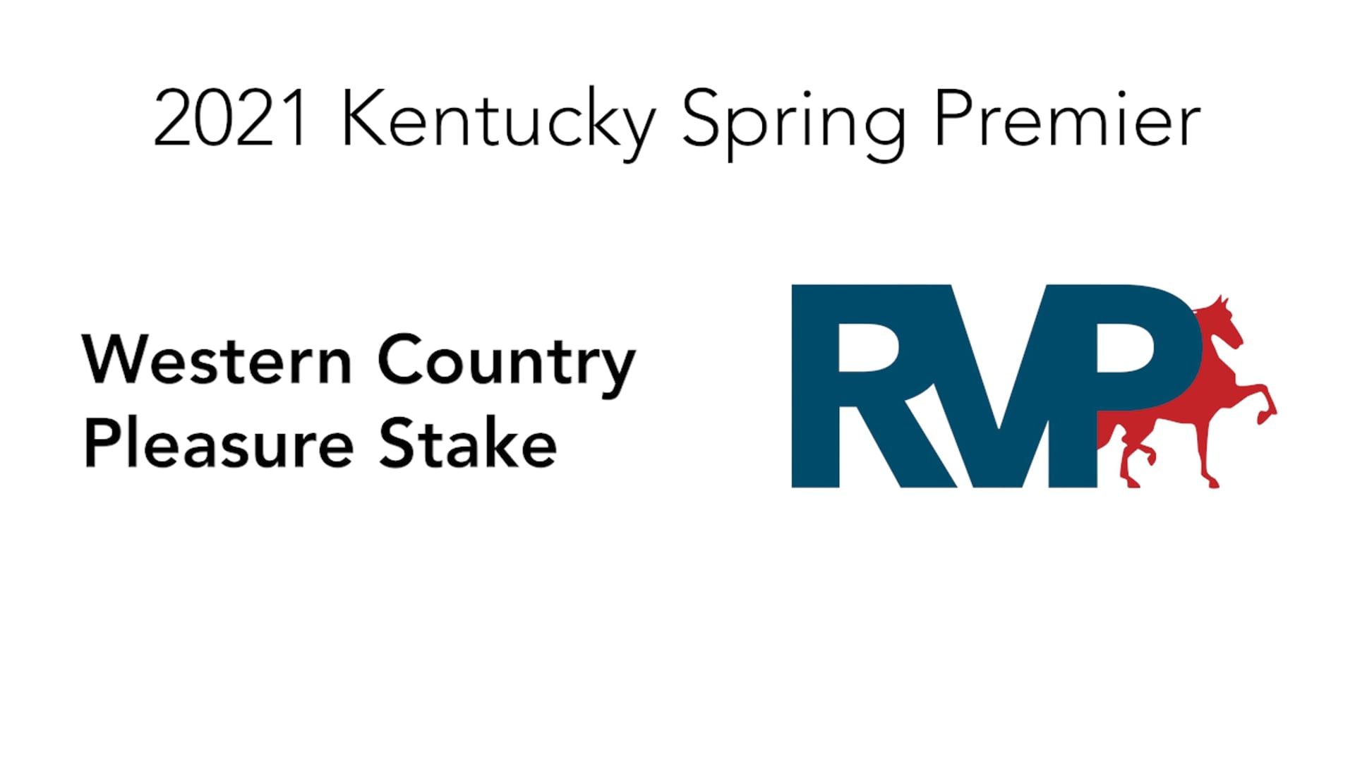 KYSP21 - Class 97 - Western Country Pleasure Stake 