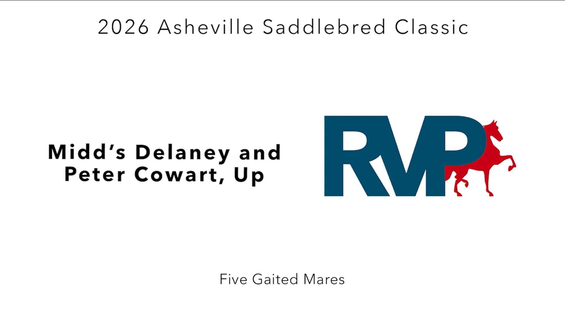 ASC26 - Class 24 - Midd's Delaney and Peter Cowart, Up