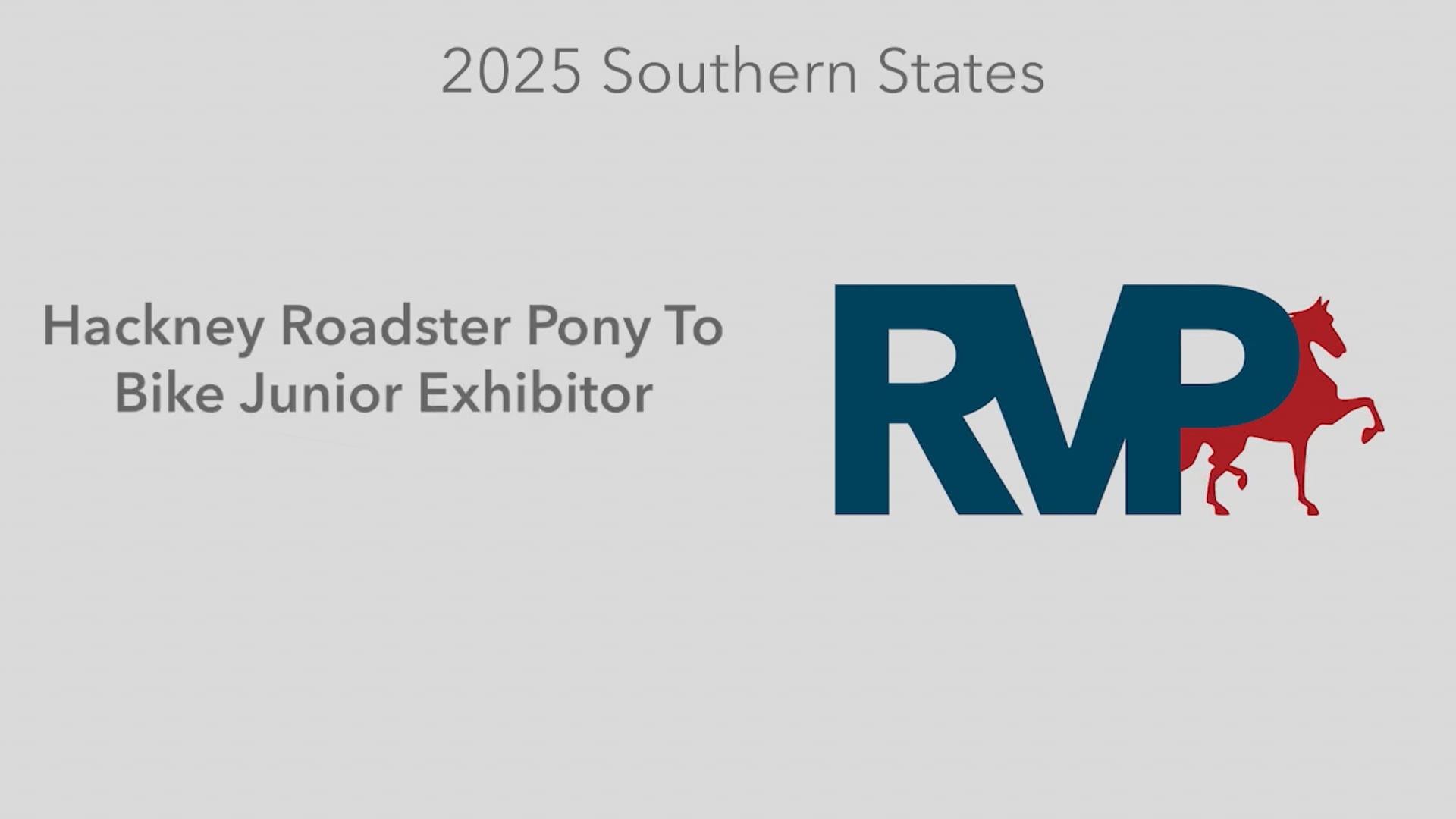 SS25 - Class 132 - Hackney Roadster Pony To Bike Junior Exhibitor