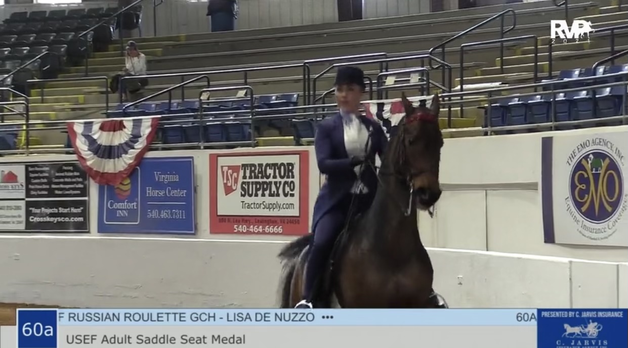 BB21 - Class 60A - USEF Adult Saddle Seat Medal