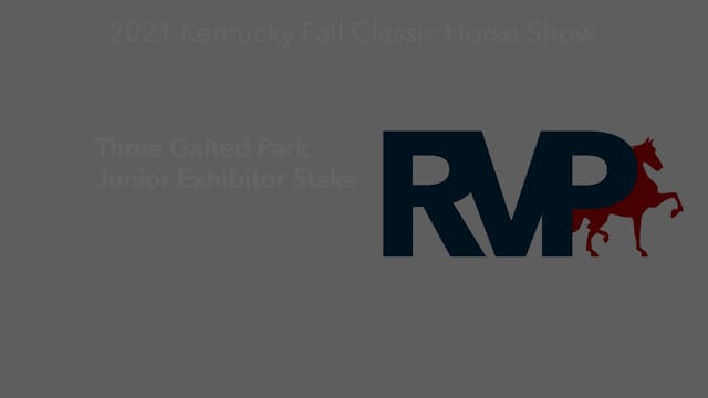 KYFC21 - Class 102 - Three Gaited Par...
