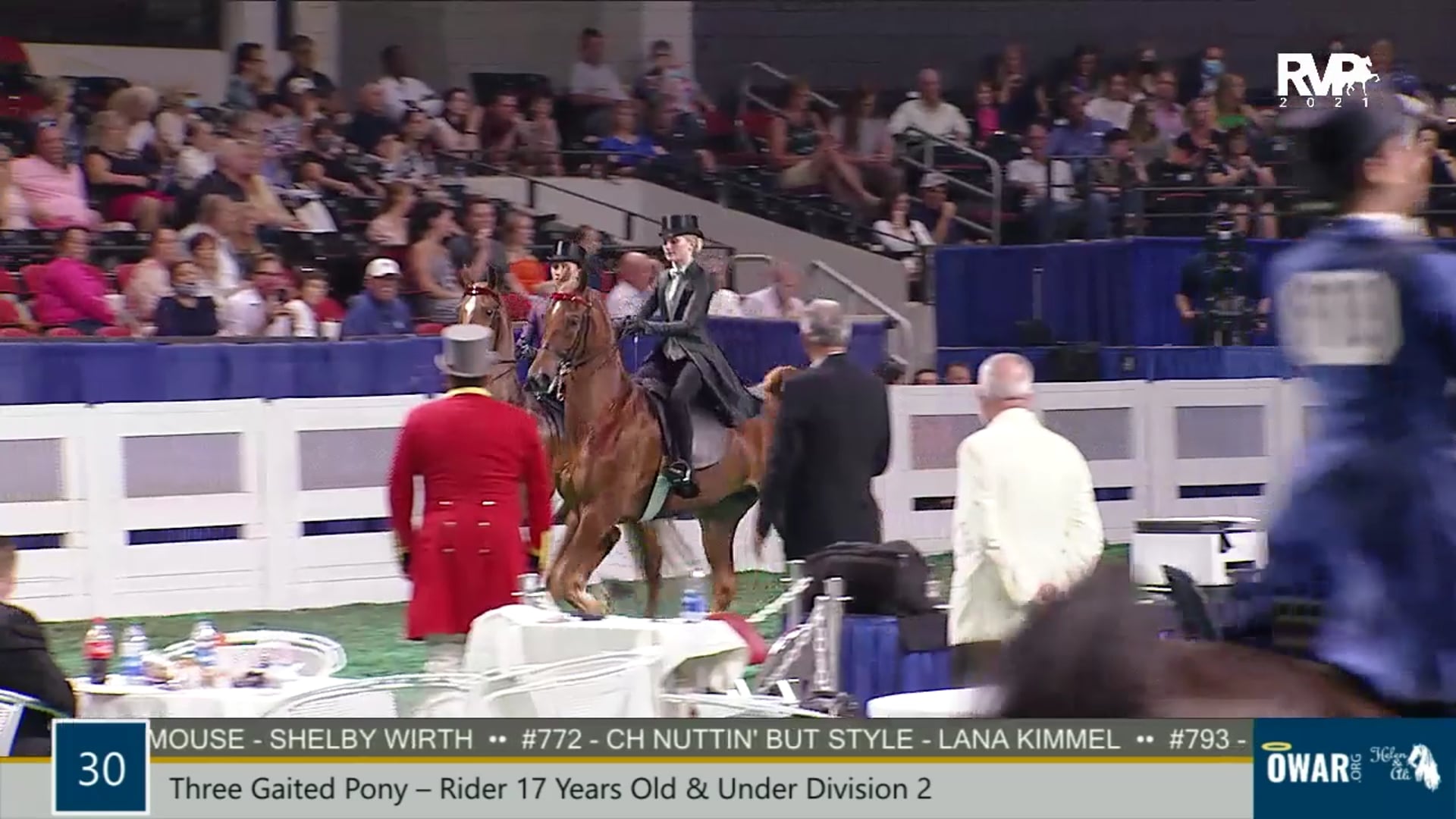 WCHS21 - Class 30A - Three Gaited Pony Rider 17 Years Old & Under Division 2