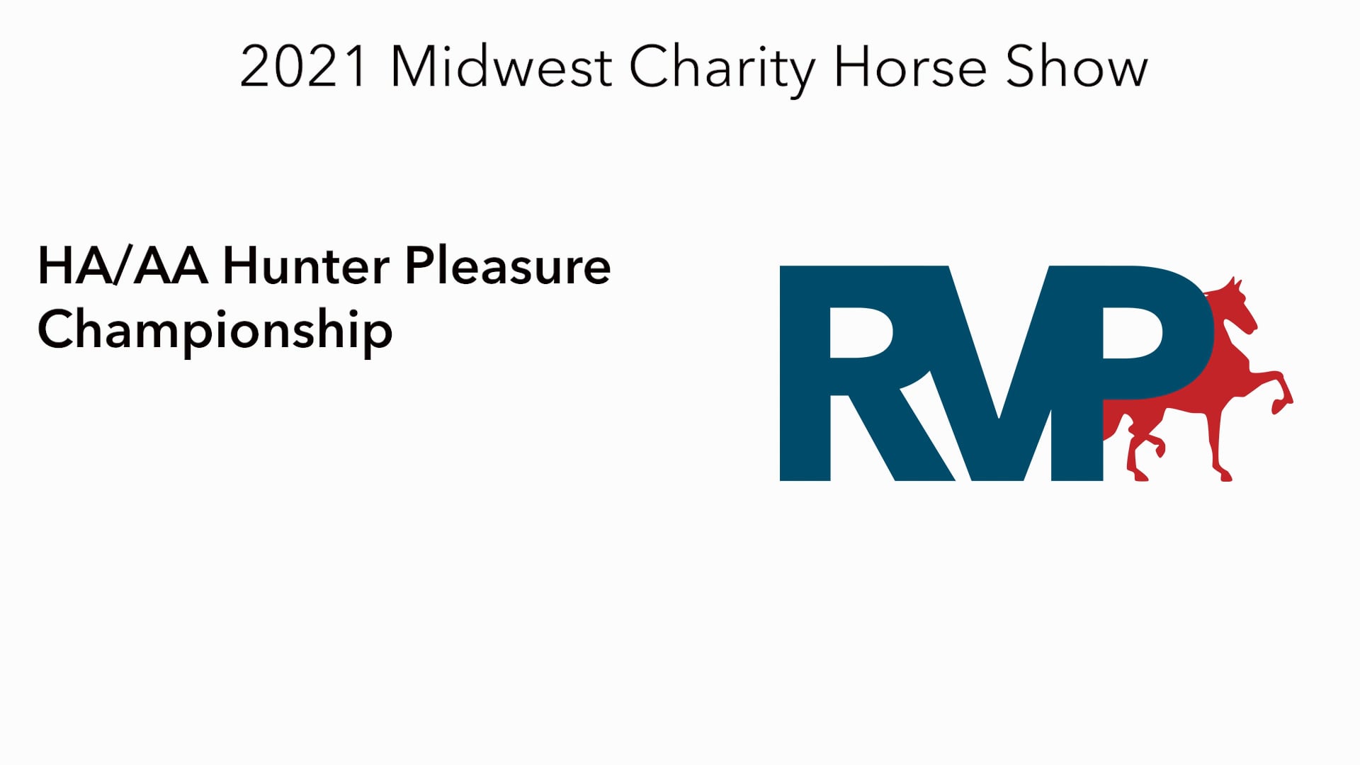 MW21 - Class 156 - HA-AA Hunter Pleasure Championship