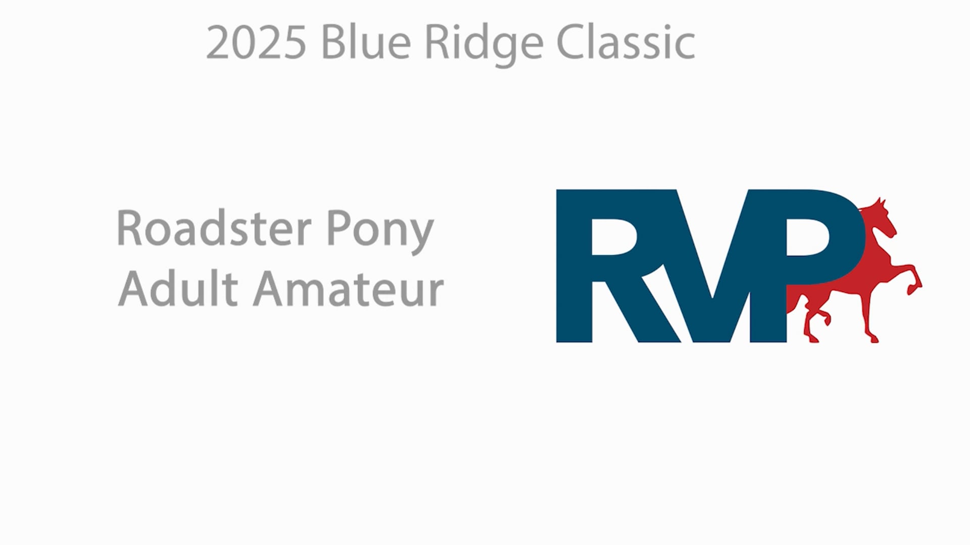 BRC25 - Class 77 - Roadster Pony Adult Amateur