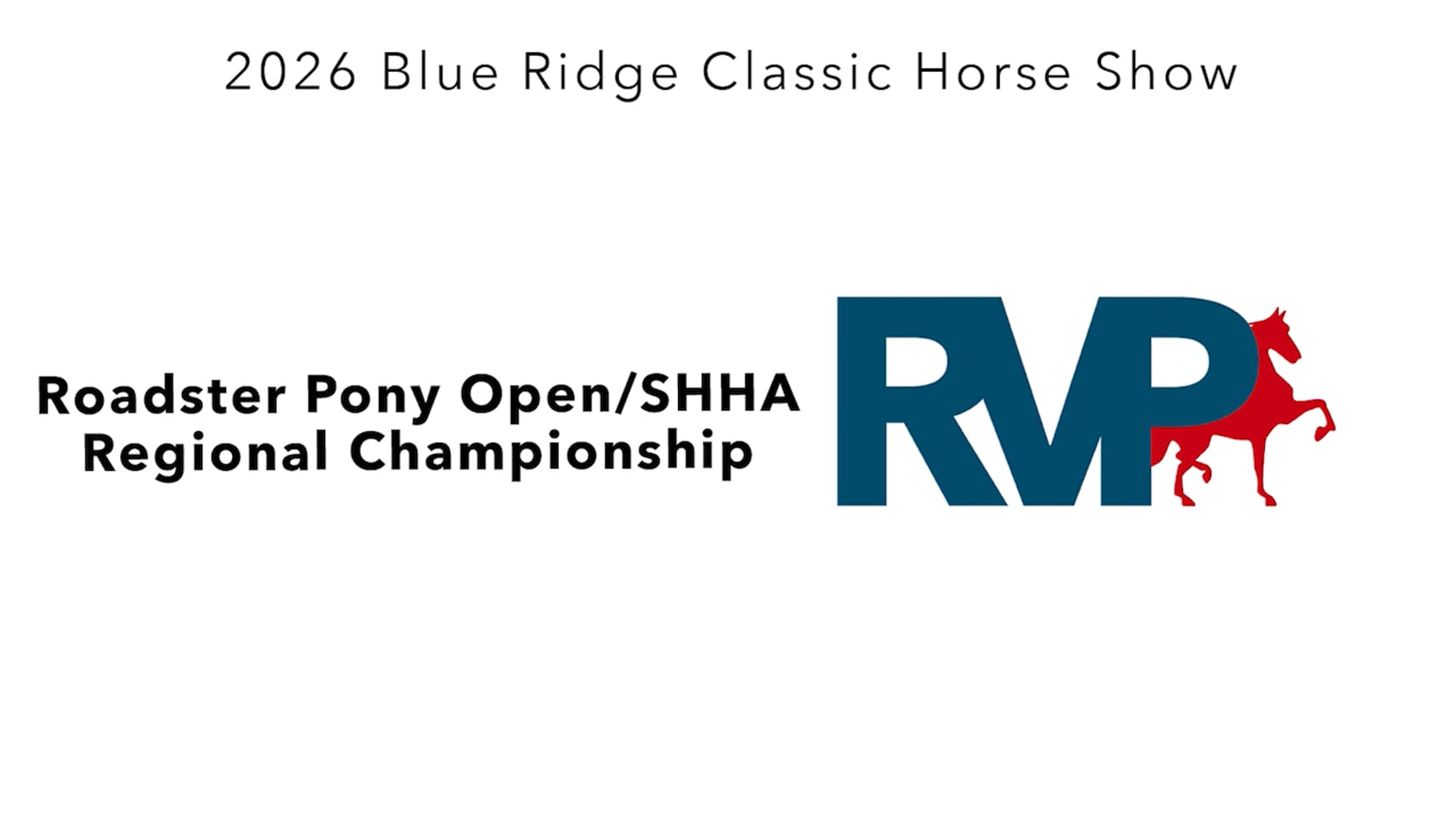 BR26 - Class 146 - Roadster Pony Open-SHHA Regional Championship