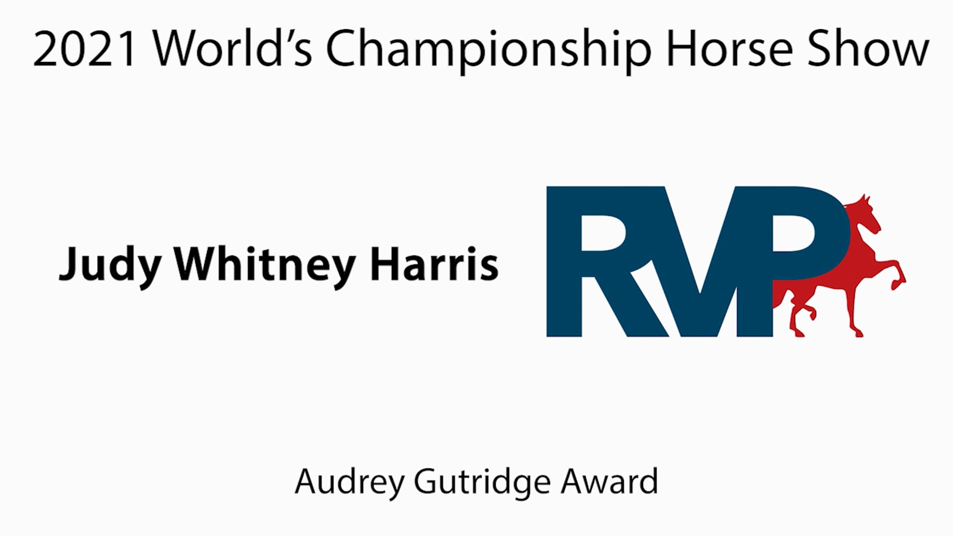 WCHS21 - Audrey Gutridge Award - Judy Whitney Harris