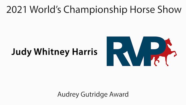 WCHS21 - Audrey Gutridge Award - Judy...