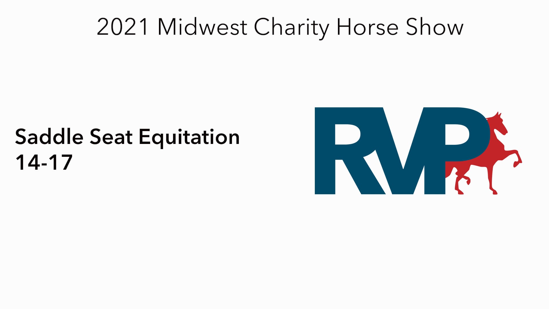 MW21 - Class 52 -  Saddle Seat Equitation 14-17