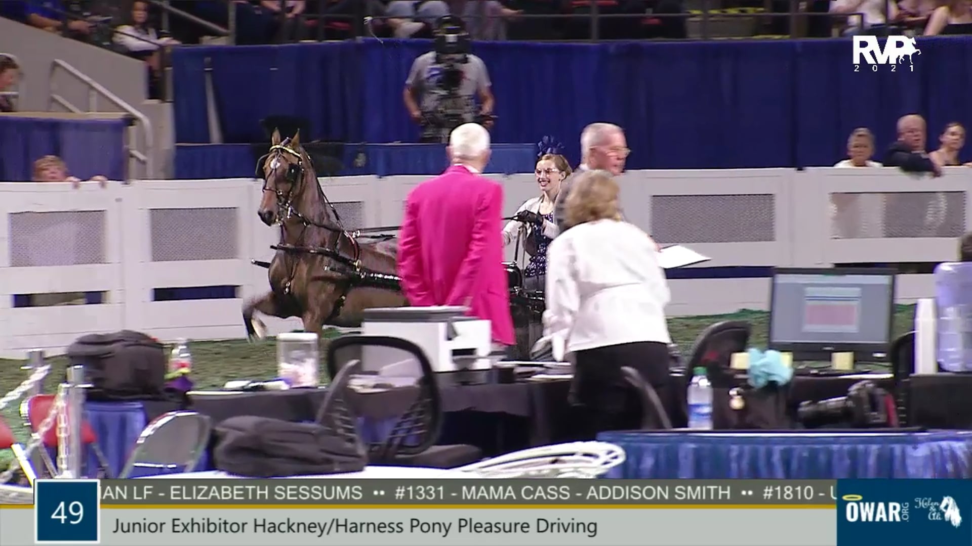 WCHS21 - Class 49 - Junior Exhibitor Hackney Harness Pony Pleasure Driving