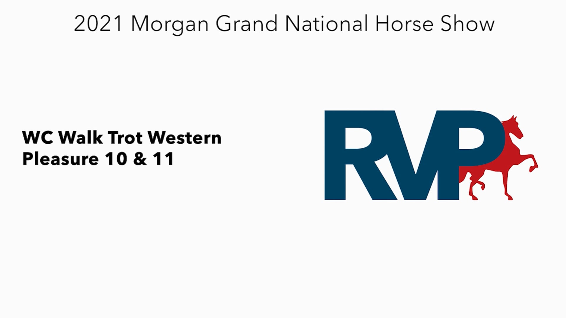 MGN21 - Class 194 -  WC Walk Trot Western Pleasure 10 & 11