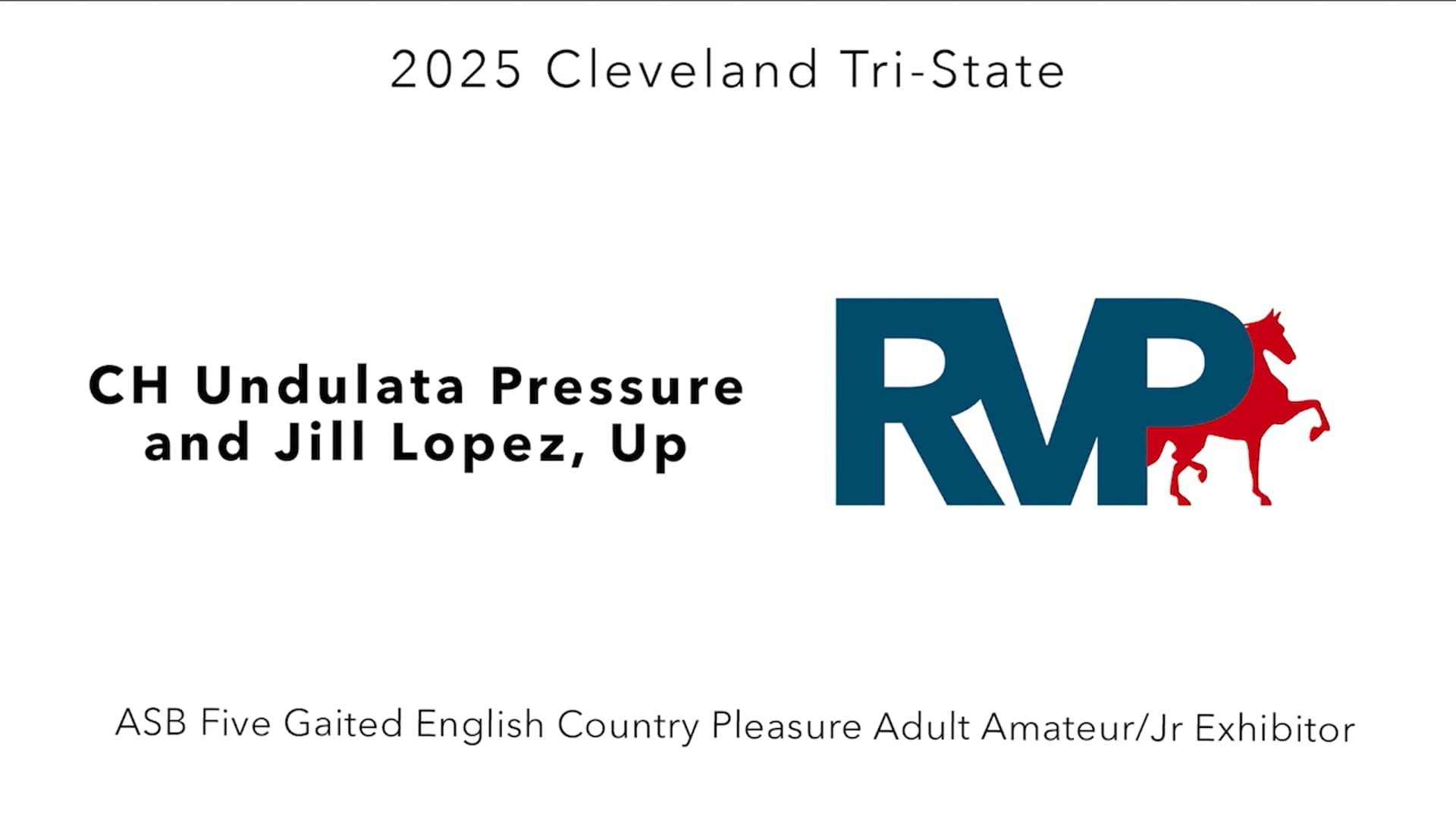 CTS25 - Class 79 - CH Undulata Pressure and Jill Lopez, Up