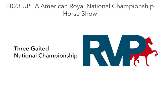 AR23 - Class 186 - Three Gaited Natio...