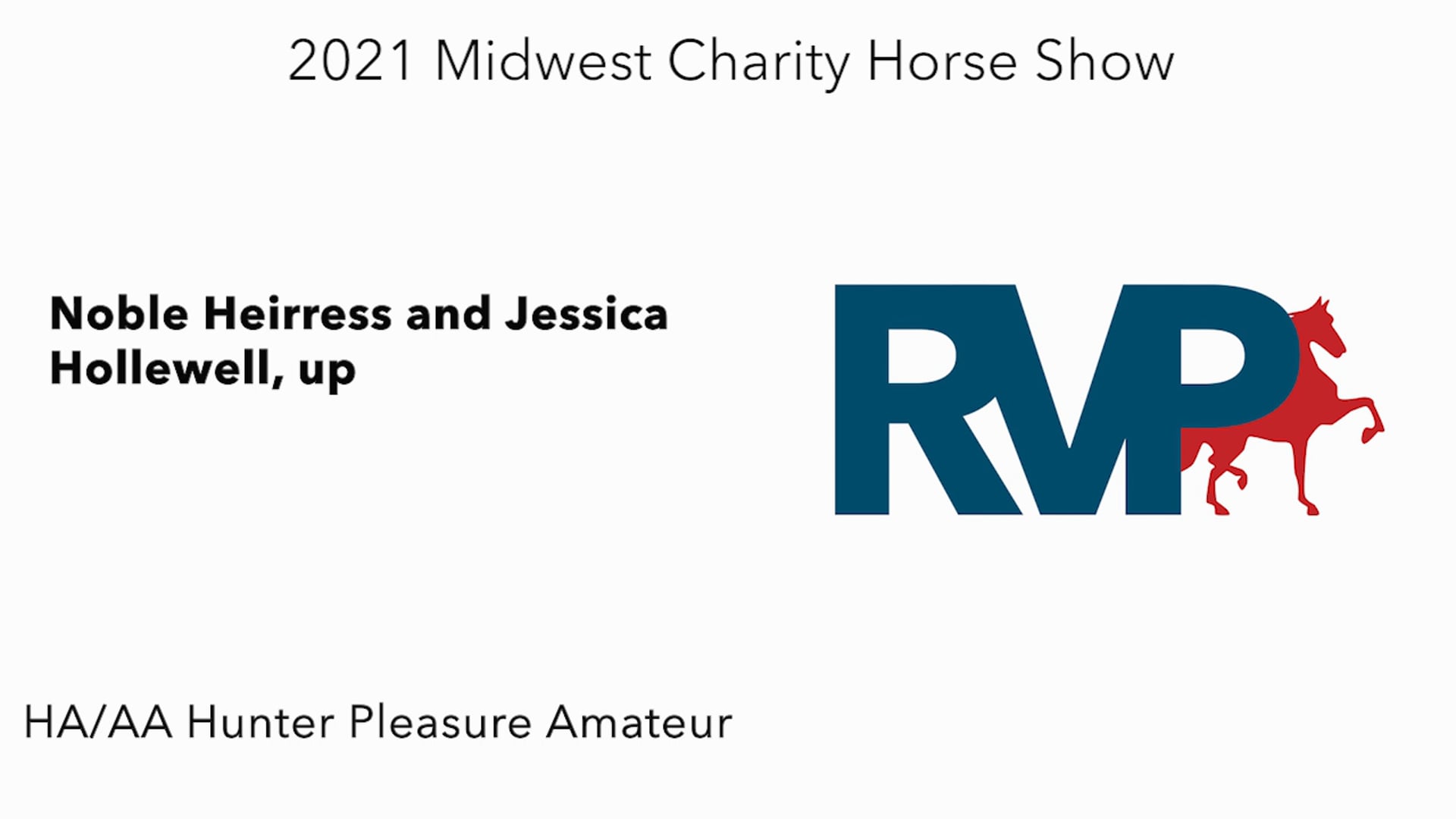MW21 - Class 118 - Noble Heirress and Jessica Hollewell, up