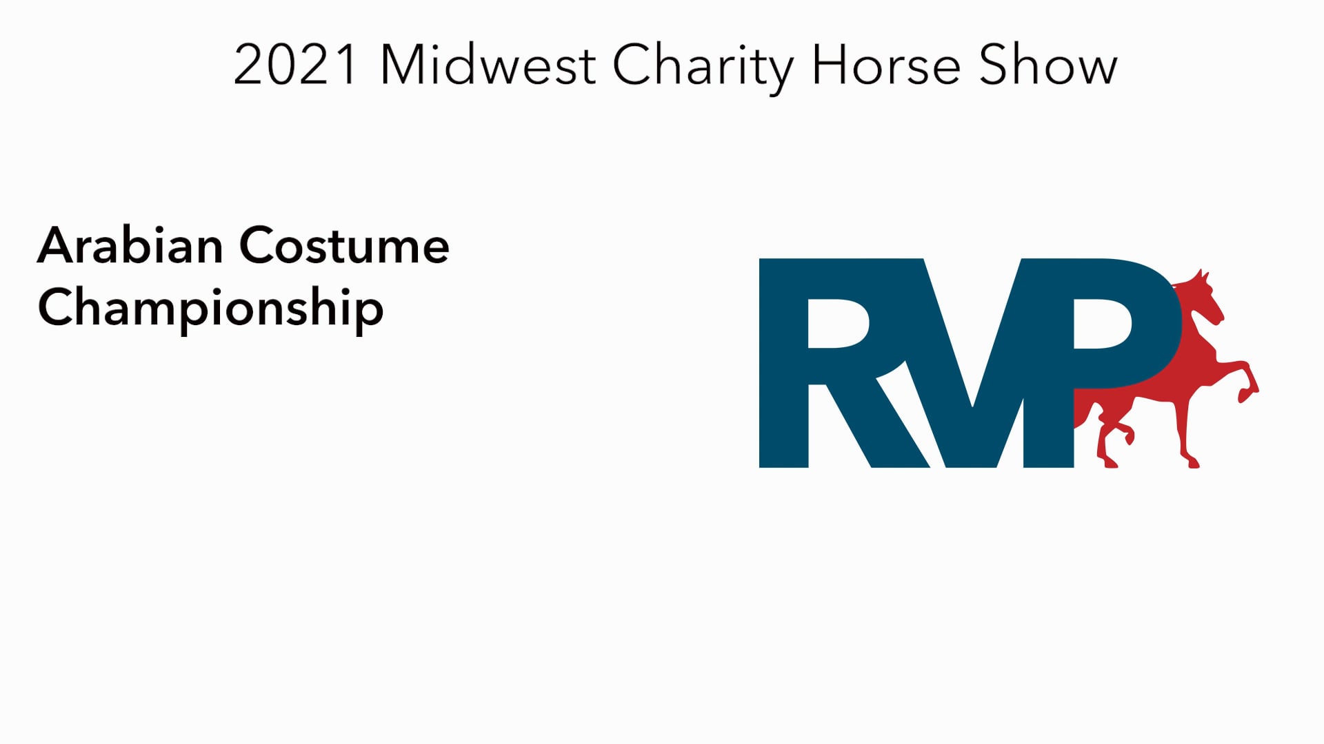 MW21 - Class 205 - Arabian Costume Championship