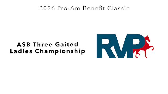 ProAm26 - Class 98 - ASB Three Gaited...