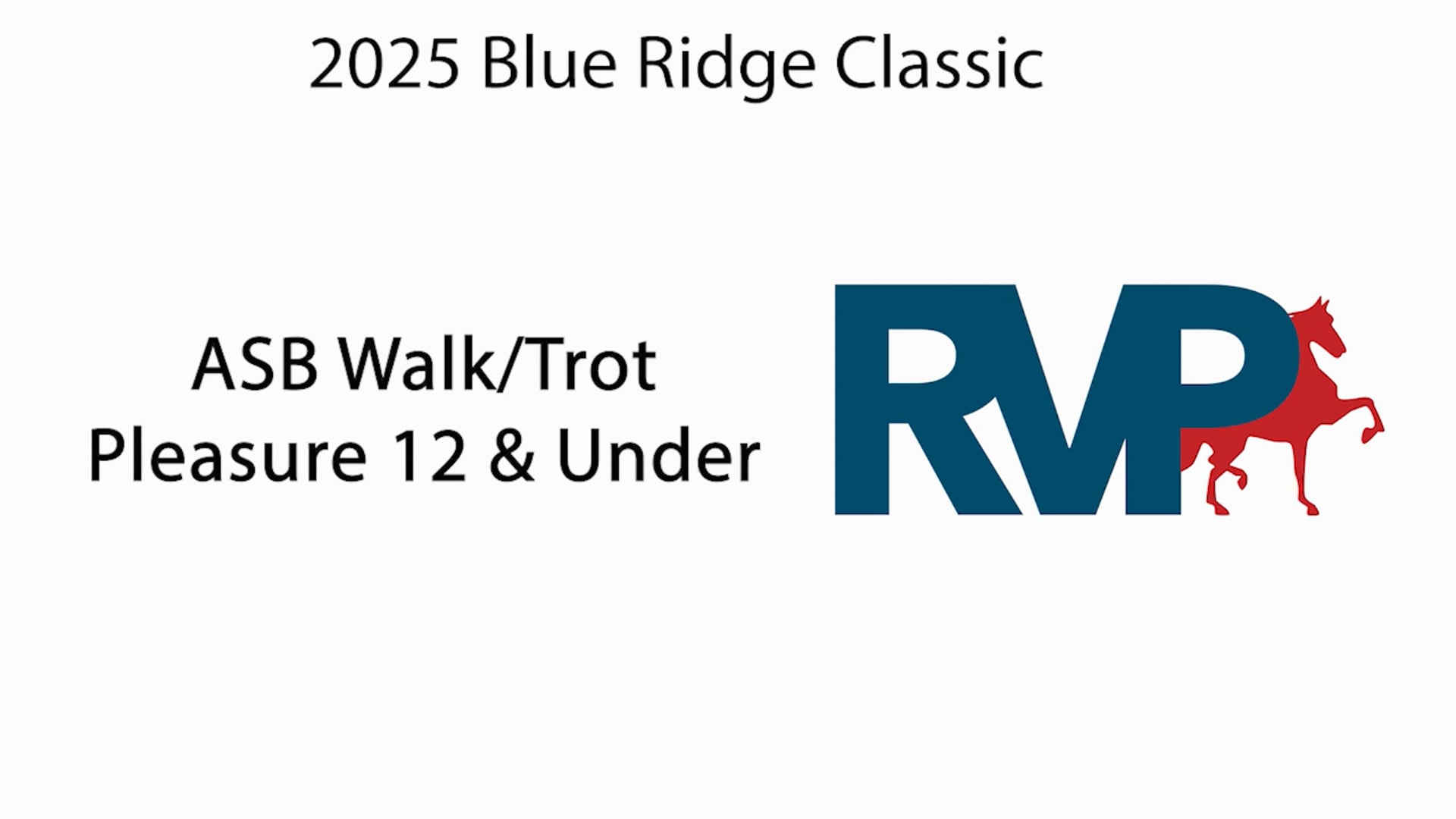 BRC25 - Class 57 - ASB Walk & Trot Pleasure 12 & Under