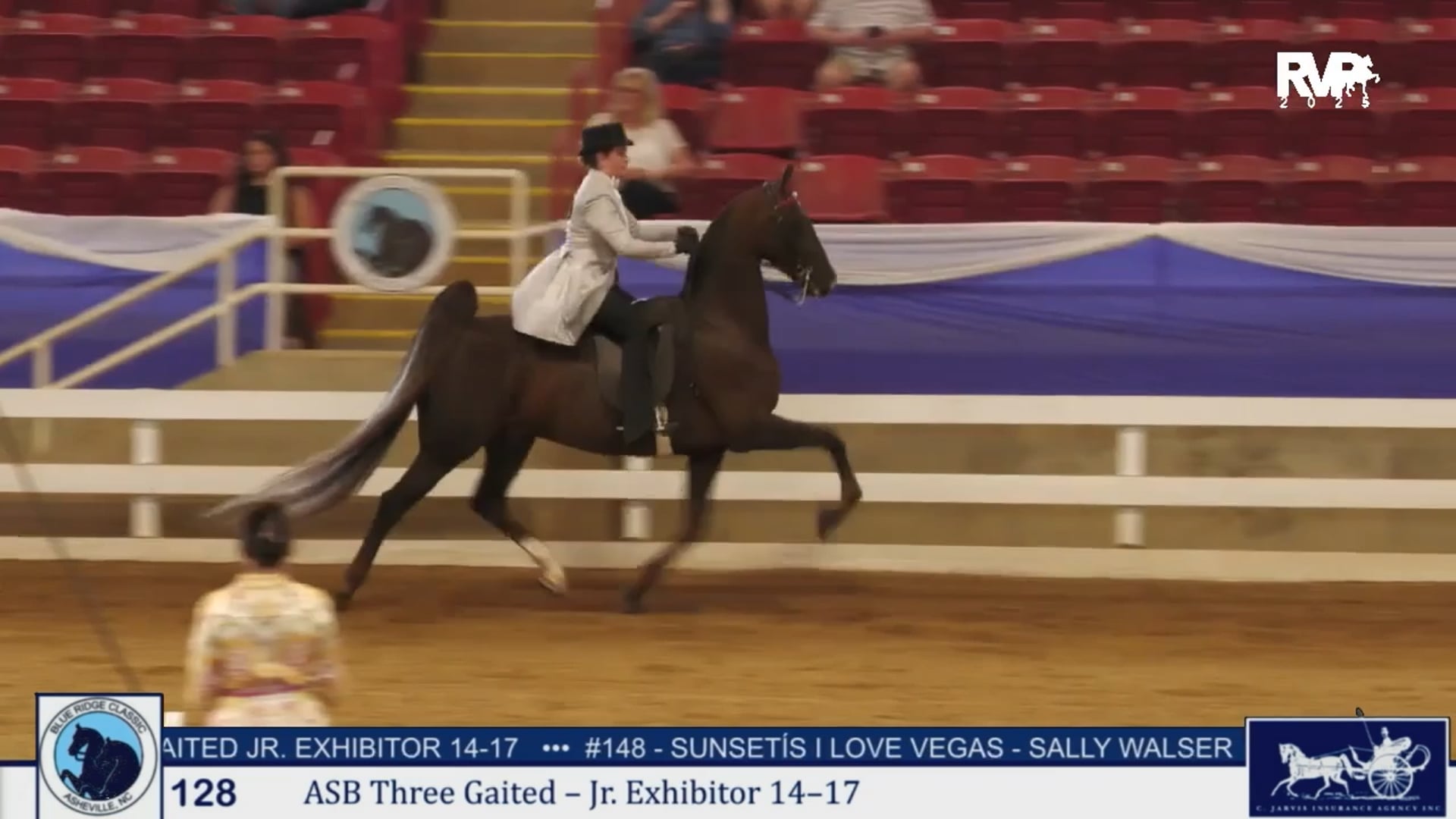 BRC25 - Class 128 - ASB Three Gaited Jr. Exhibitor 14-17
