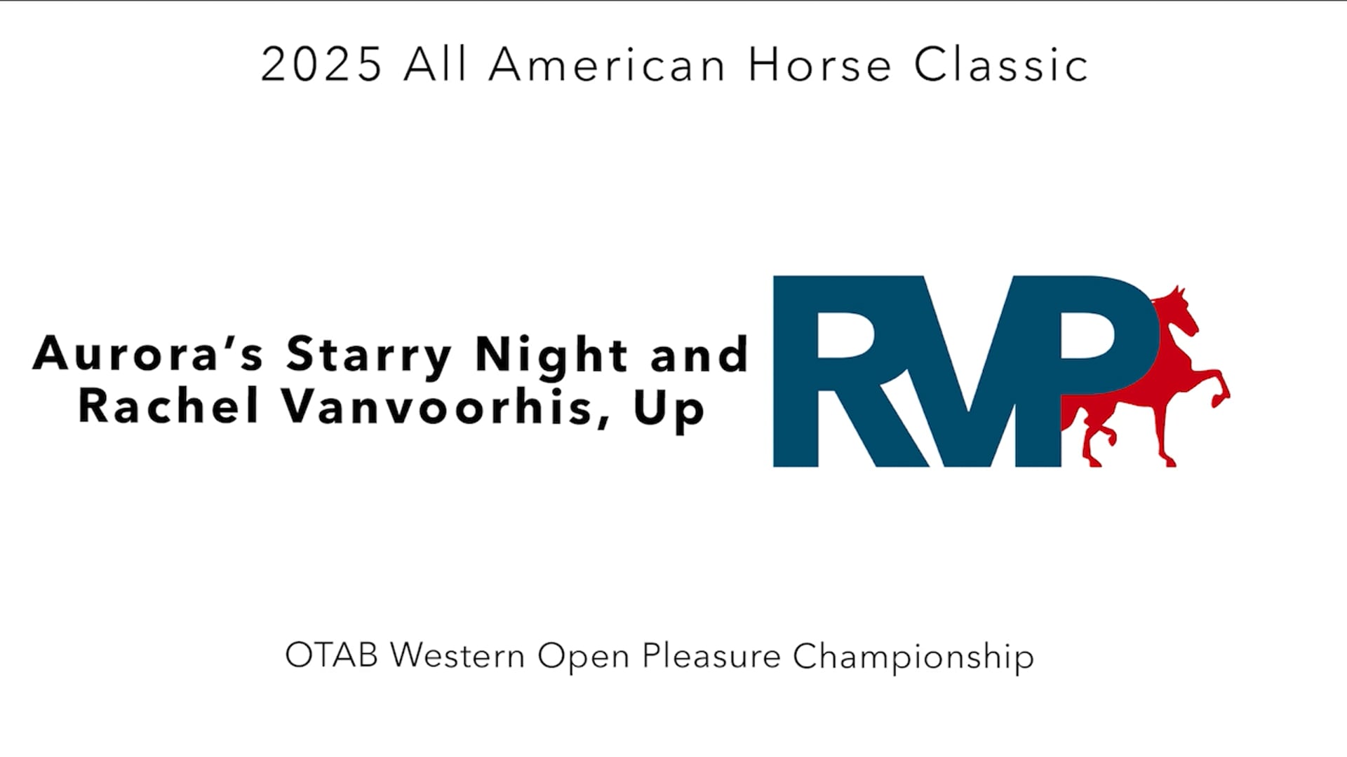 AAC25 - Class 141 - Aurora's Starry Night and Rachel Vanvoorhis, Up