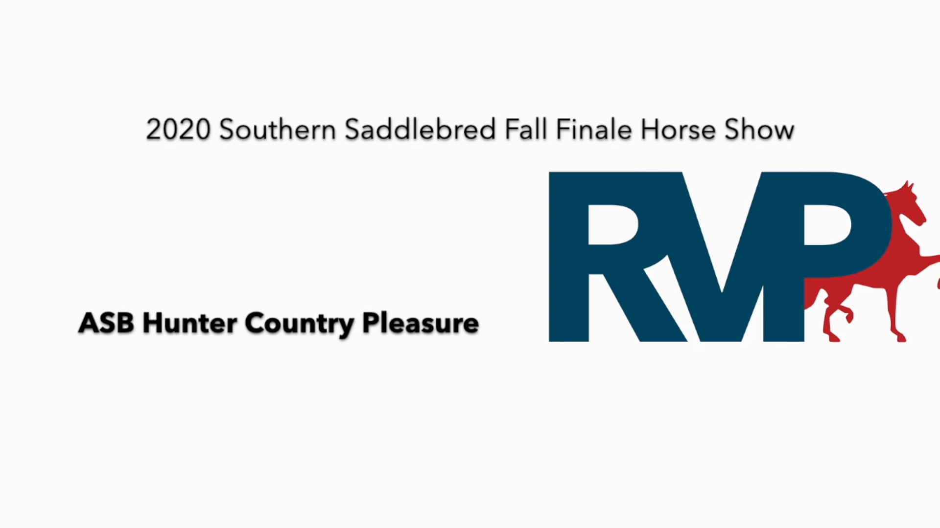 2020 SSFF - Class 52 ASB Hunter Country Pleasure