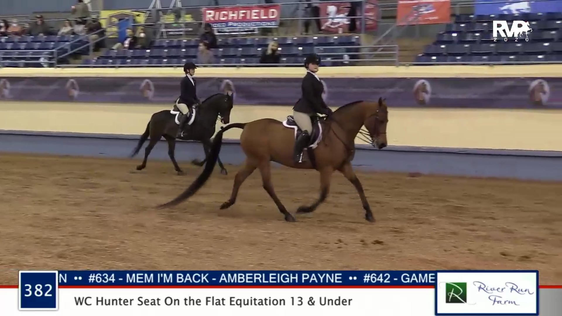 2020 MGN - 382 Hunter Seat On The Flat Equitation 13 & Under