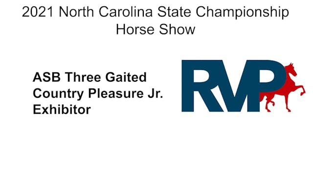 NCSC21 - Class 61 - ASB Three Gaited ...