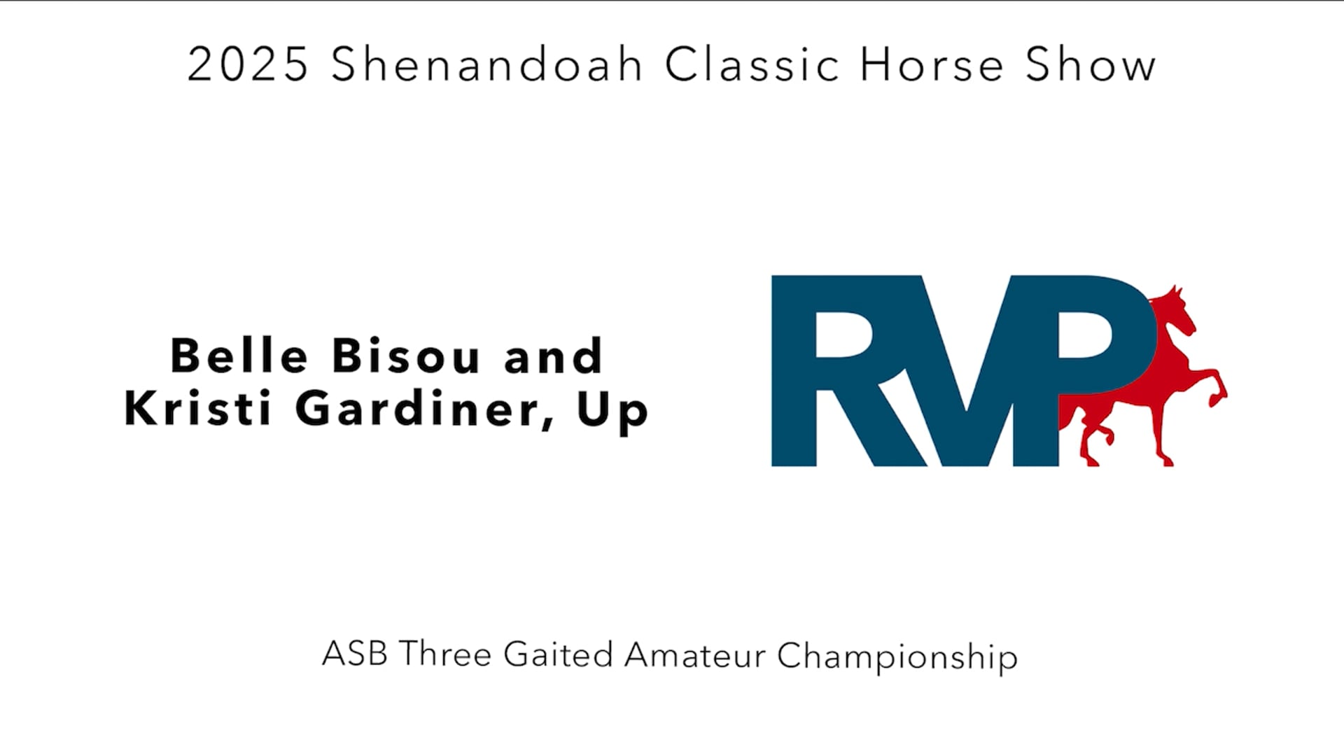 SC25 - Class 97 - Belle Bisou and Kristi Gardiner, Up