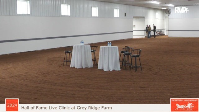 UPHA Hall of Fame Live Clinic at Grey Ridge Farm after lunch