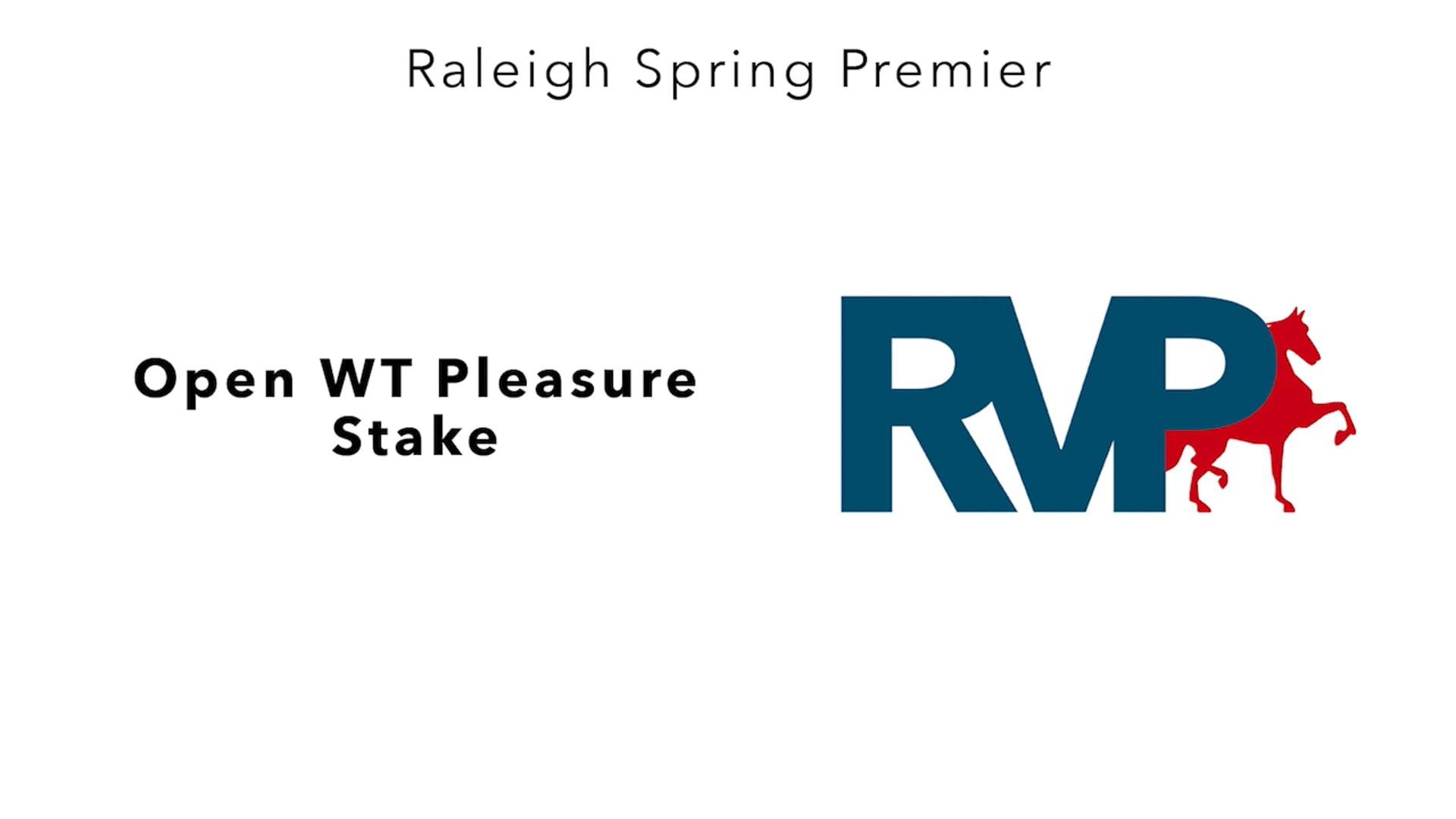 RSP25 - Class 84A - Open WT Pleasure Stake