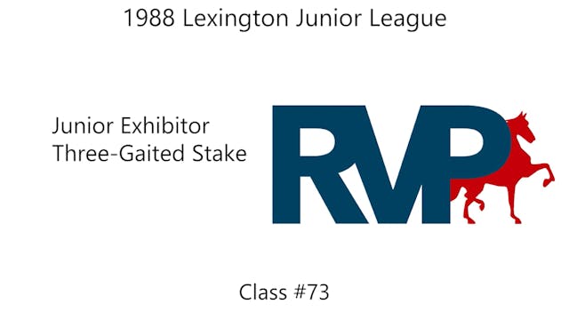 LJL 1988 - Junior Exhibitor 3 Gaited ...
