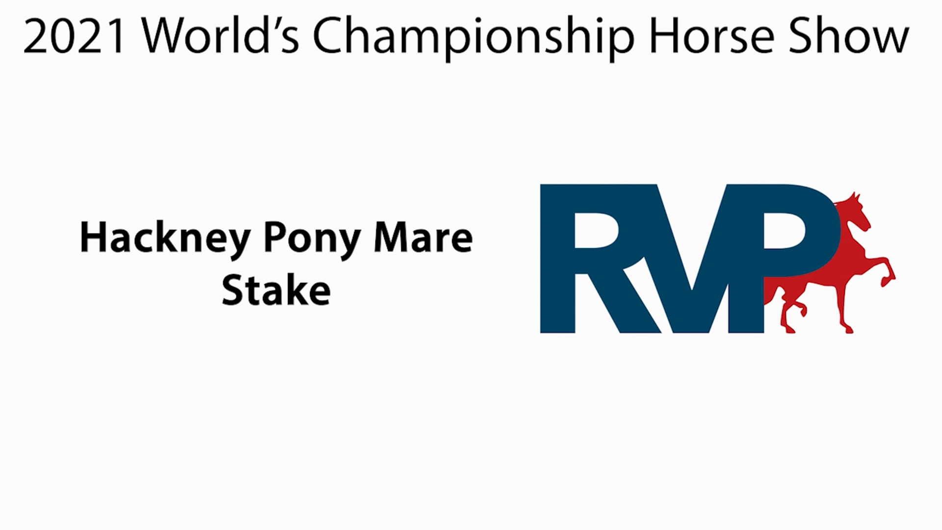 WCHS21 - Class 81 - Hackney Pony Mare Stake
