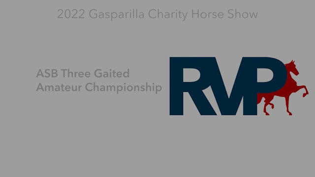 GASP22 - Class 141 - ASB Three Gaited Amateur Championship