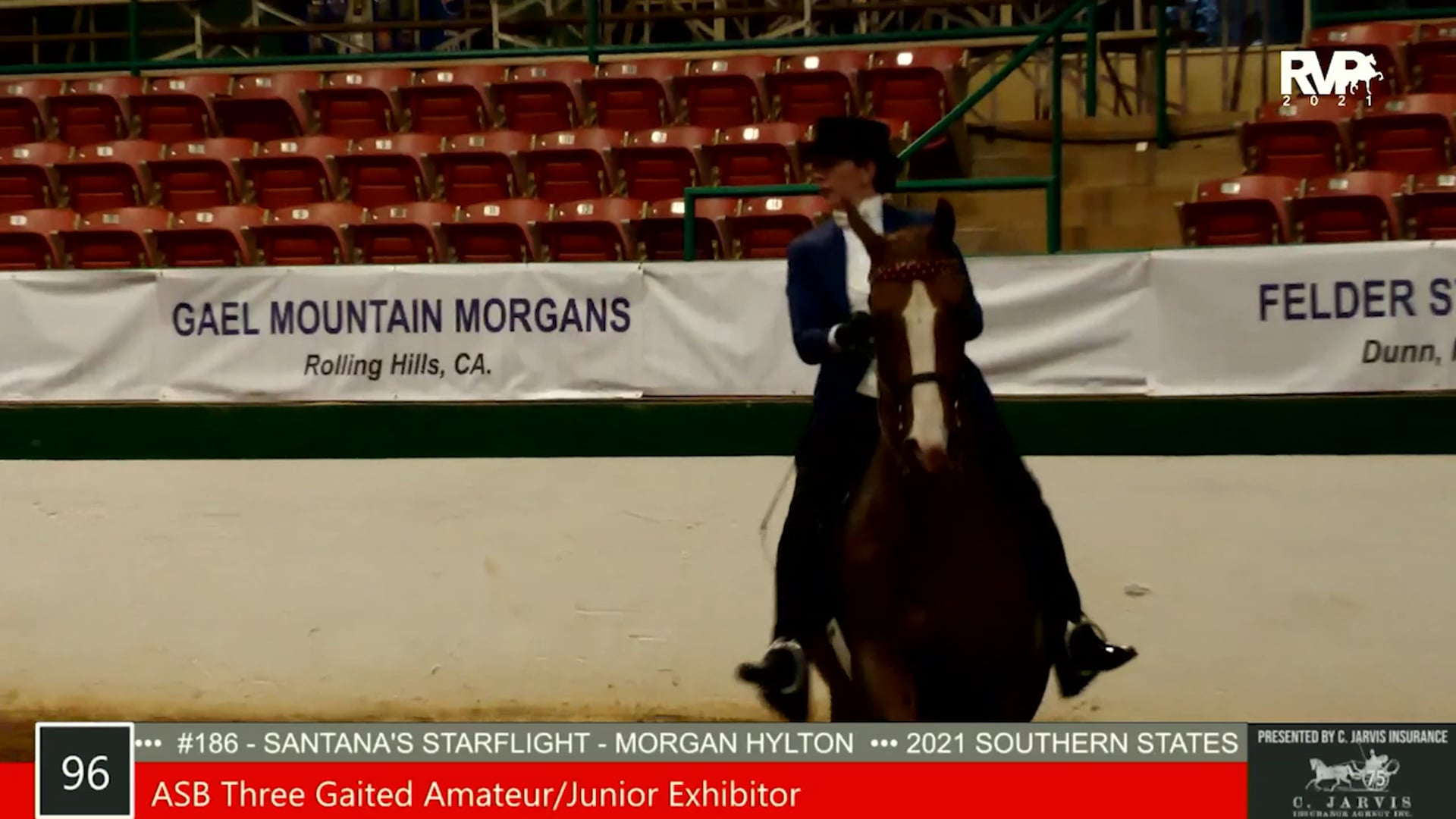 SS21 - Class 96 - ASB Three Gaited Amateur-Junior Exhibitor