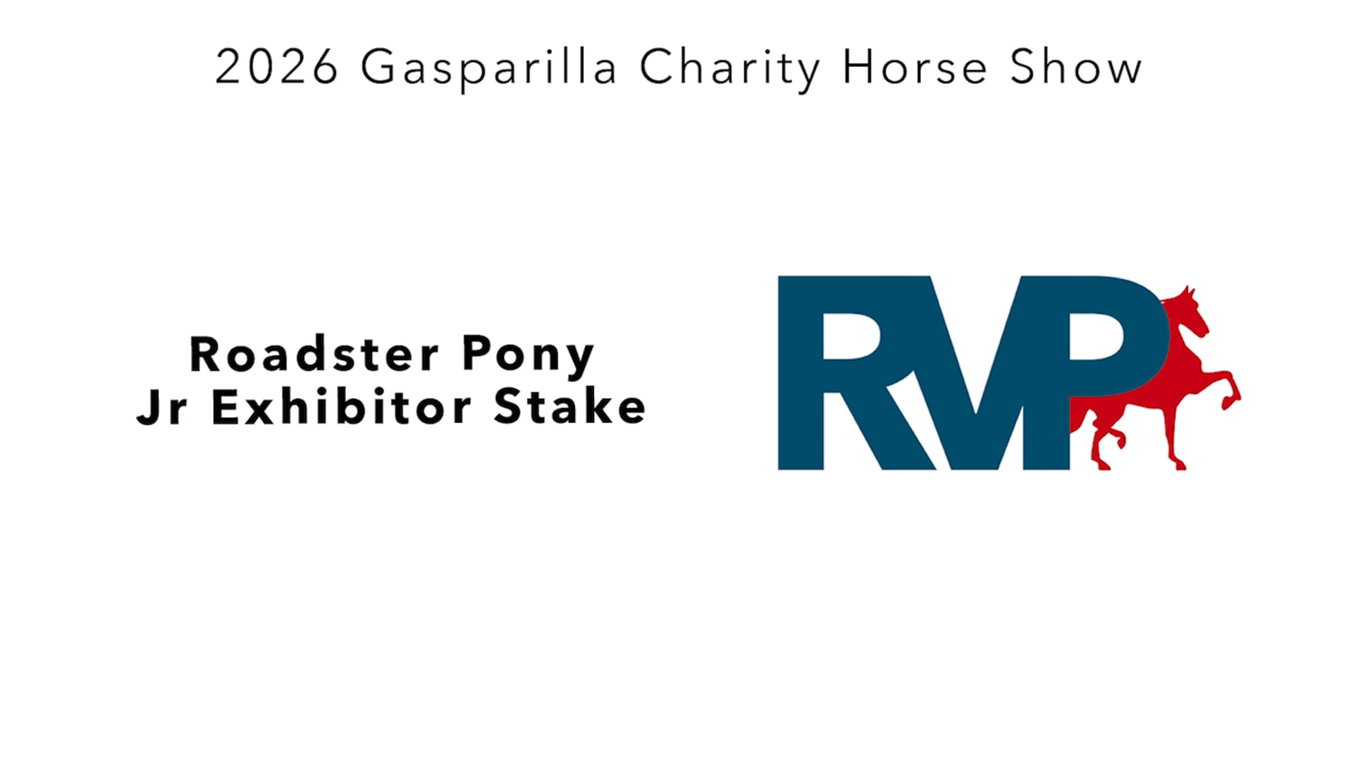 GC26 - Class 116 - Roadster Pony Jr Exhibitor Stake