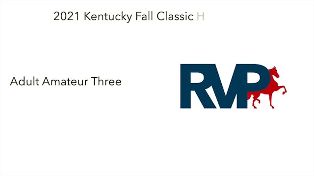 KFC21 - Class 12 Adult Amateur Three ...